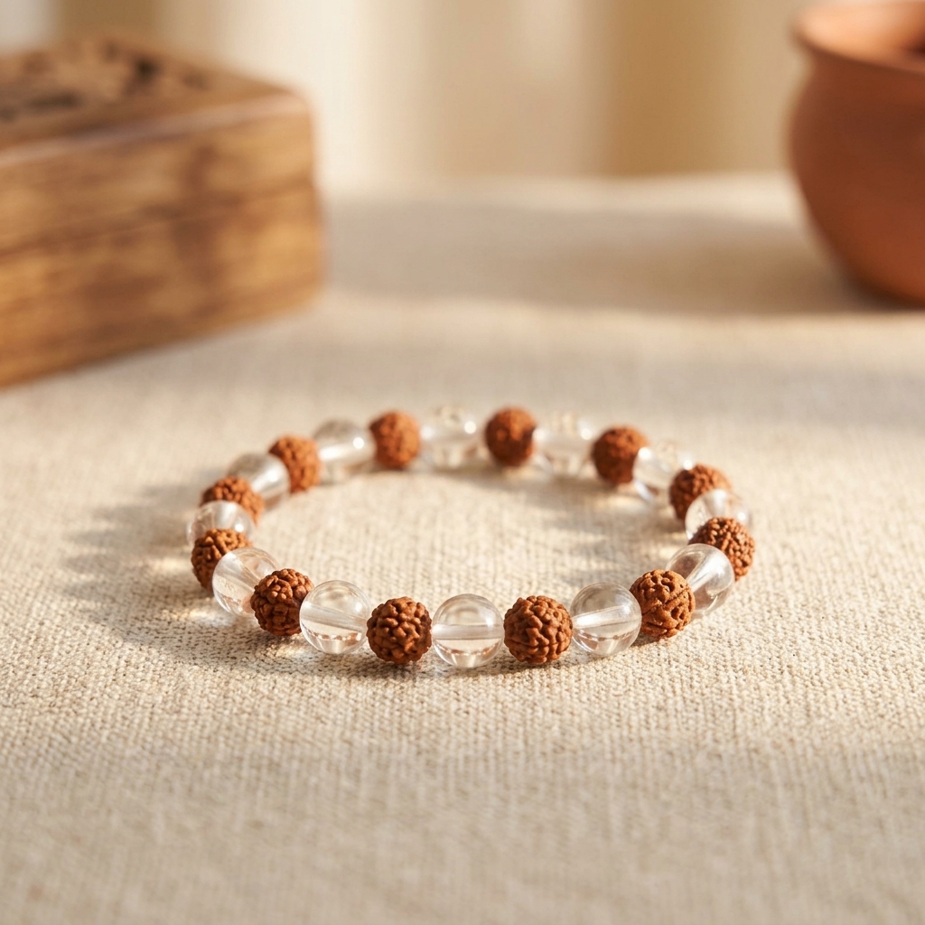 Rudraksh Crystal Bracelet