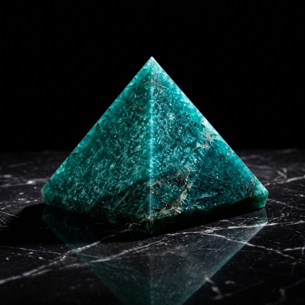 Green Mica Pyramid