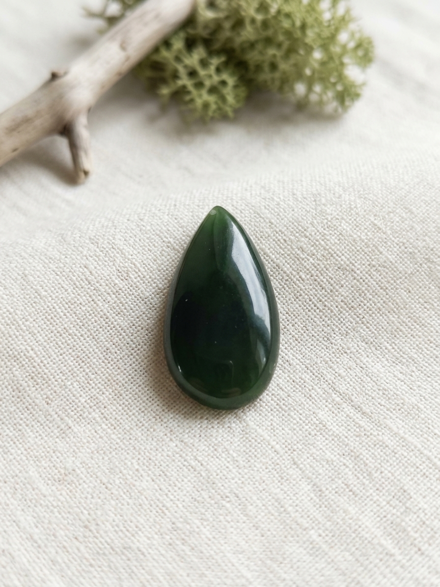 Green Jade Teardrop